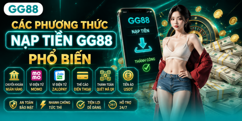 Các phương thức nạp tiền GG88 phổ biến Các phương thức nạp tiền GG88 phổ biến