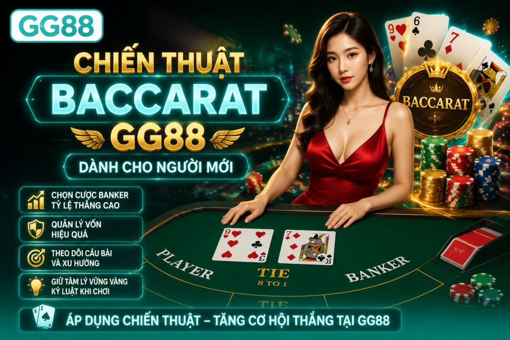 Baccarat GG88 – Kinh Nghiệm Chơi, Cách Cược Và Chiến Thuật Cho Người Mới 1 Chiến thuật Baccarat GG88 dành cho người mới