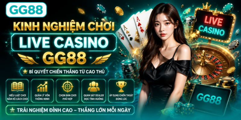 Kinh nghiệm chơi Live Casino GG88