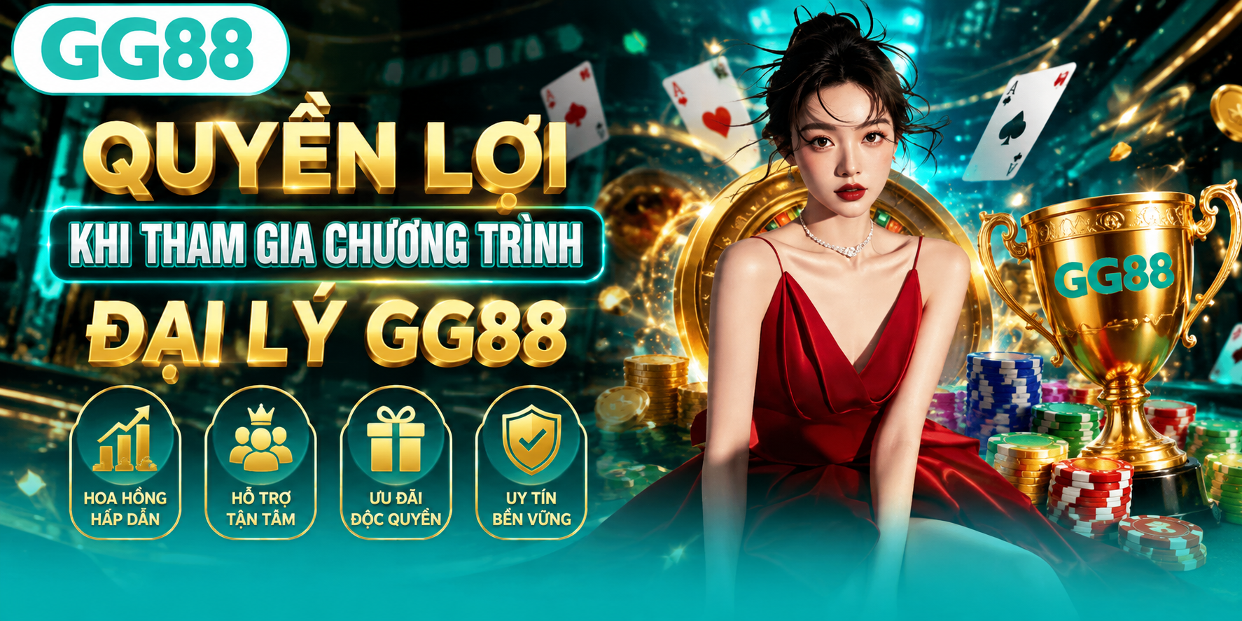 Quyền lợi khi tham gia chương trình đại lý GG88 Quyền lợi khi tham gia chương trình đại lý GG88